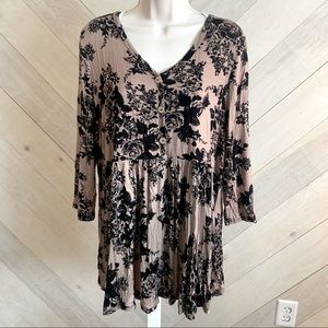 Soft flowy floral top